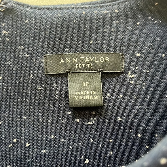 EUC ANN TAYLOR MINI BODYCON NAVY BLUE DRESS, size 00 petite - Picture 4 of 7